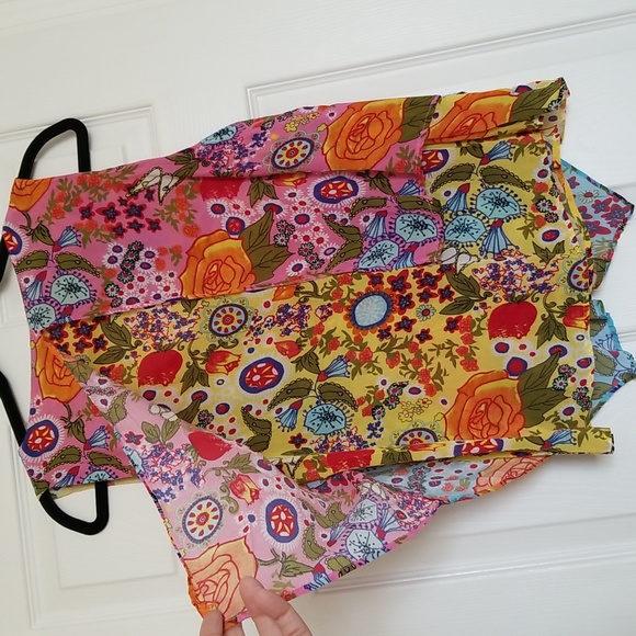 Super Cute Empower Design Colorful Layered Top. Never Worn. - Picture 5 of 6